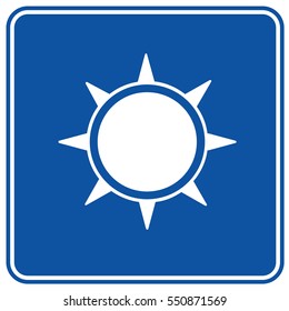 Sun icon design,clean vector