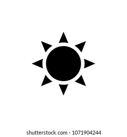 the sun icon. Element of minimalistic icon for mobile concept and web apps. Signs and symbols collection icon for websites, web design, mobile app on white background