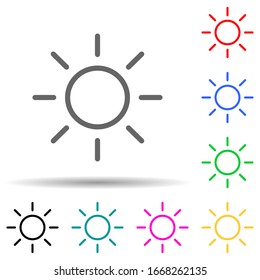 the sun icon. Element of simple icon for websites, web design, mobile app, info graphics. Thick line icon for website design and development, app development
