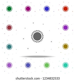 the sun icon. Elements of Space in multi color style icons. Simple icon for websites, web design, mobile app, info graphics