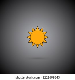 
sun icon emblem yellow