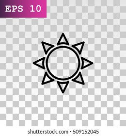  Sun icon flat.