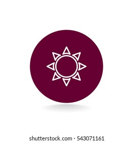  Sun icon flat.