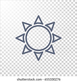  Sun icon flat.