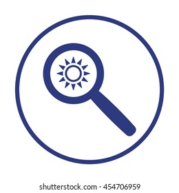   Sun  icon. Flat design.