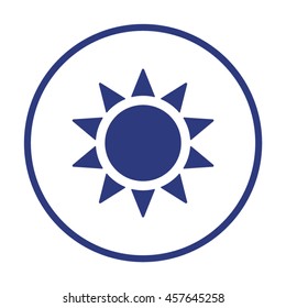   Sun  icon. Flat design.