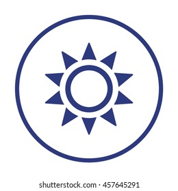   Sun  icon. Flat design.