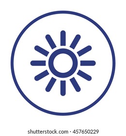   Sun  icon. Flat design.