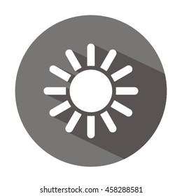   Sun  icon. Flat design.