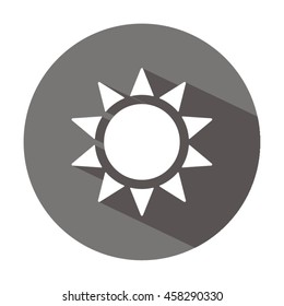   Sun  icon. Flat design.