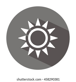   Sun  icon. Flat design.