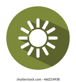   Sun  icon. Flat design.