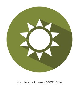   Sun  icon. Flat design.