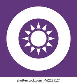   Sun  icon. Flat design.