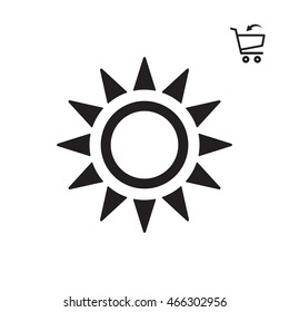   Sun  icon. Flat design.