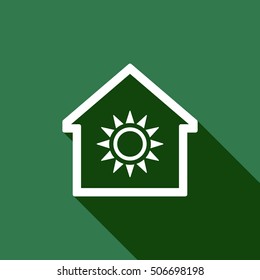   Sun  icon. Flat design.