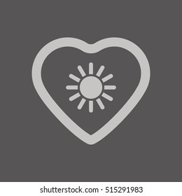   Sun  icon. Flat design.