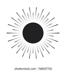 sun icon, flat design best sun icon illustration 