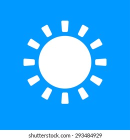Sun Icon. Flat design style eps 10