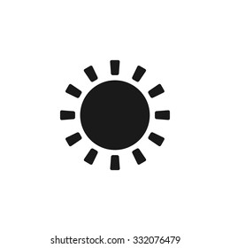 Sun Icon. Flat design style eps 10
