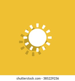 Sun Icon. Flat design style eps 10