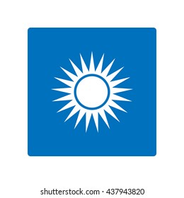 sun Icon, flat design style