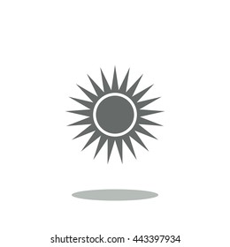 sun Icon, flat design style