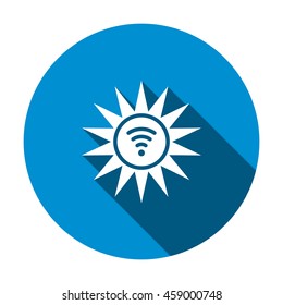 sun Icon, flat design style