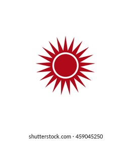 sun Icon, flat design style
