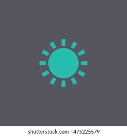 Sun Icon. Flat design style eps 10
