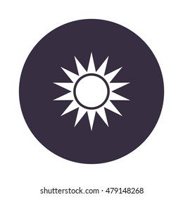 sun Icon, flat design style