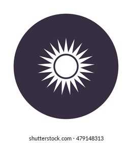 sun Icon, flat design style