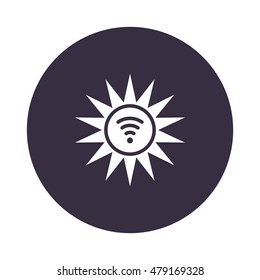 sun Icon, flat design style