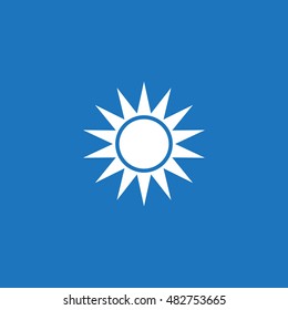 sun Icon, flat design style
