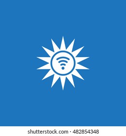 sun Icon, flat design style
