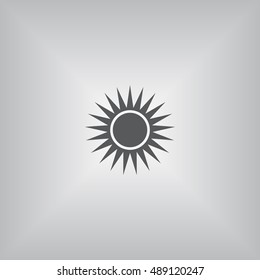 sun Icon, flat design style