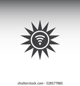 sun Icon, flat design style