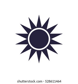 sun Icon, flat design style