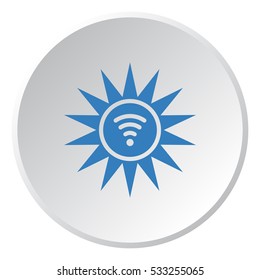 sun Icon, flat design style