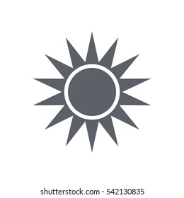 sun Icon, flat design style