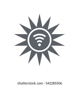 sun Icon, flat design style