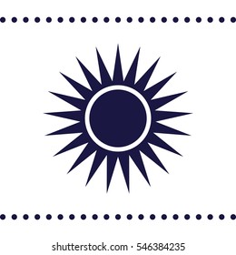 sun Icon, flat design style