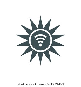 sun Icon, flat design style