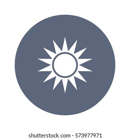 sun Icon, flat design style