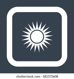 sun Icon, flat design style