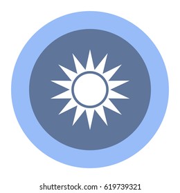 sun Icon, flat design style