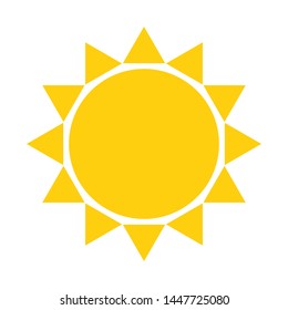 Sun Icon That Symbolizes Weather Stock Vector (Royalty Free) 1506643040 ...