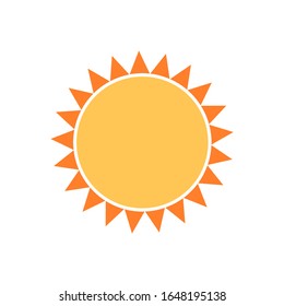 icono solar estilo plano aislado en fondo blanco. ilustración vectorial