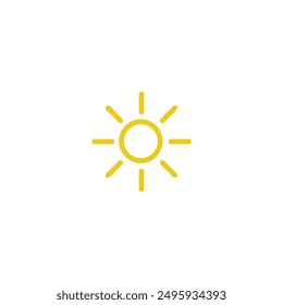 Sun icon flat vector design
