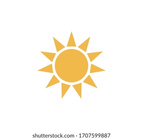 sun icon , flat vector eps10 